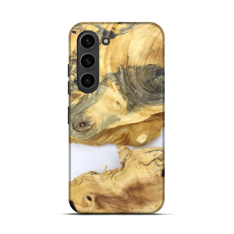 Galaxy S23 Wood Live Edge Phone Case - Charlee (Clear, 829830)