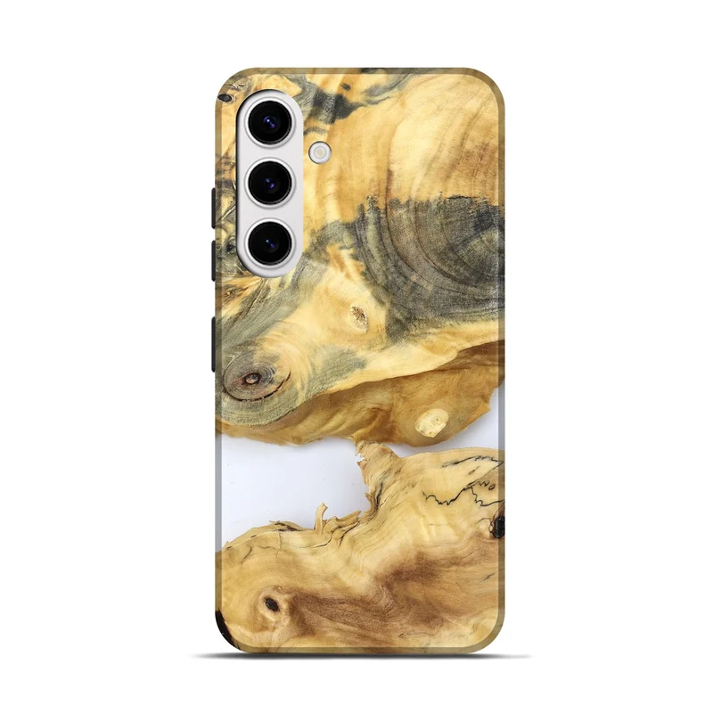 Galaxy S25 Wood Live Edge Phone Case - Charlee (Clear, 829830)