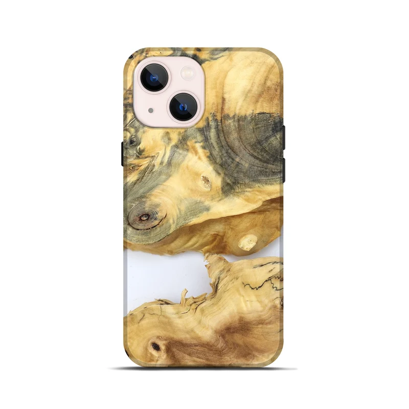iPhone 13 mini Wood Live Edge Phone Case - Charlee (Clear, 829830)