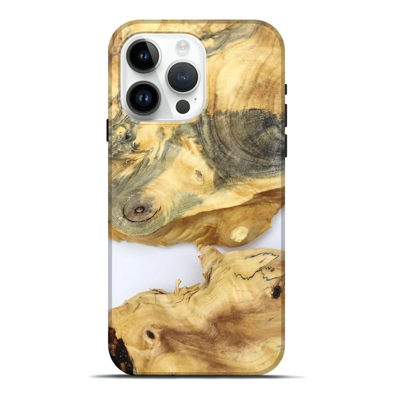 iPhone 15 Pro Max Wood Live Edge Phone Case - Charlee (Clear, 829830)
