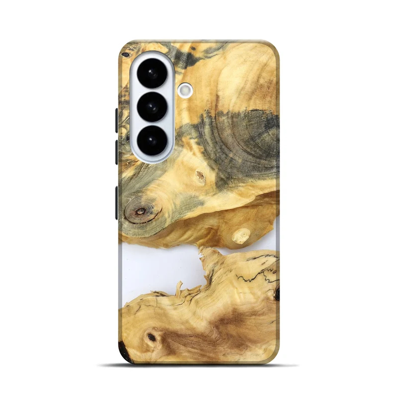 Galaxy S26 Wood Live Edge Phone Case - Charlee (Clear, 829830)