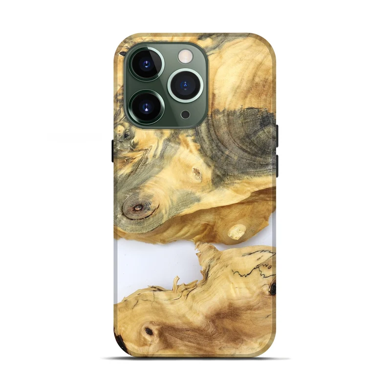 iPhone 13 Pro Wood Live Edge Phone Case - Charlee (Clear, 829830)