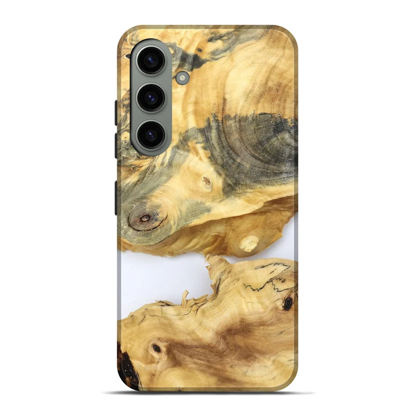 Galaxy S24 Plus Wood Live Edge Phone Case - Charlee (Clear, 829830)