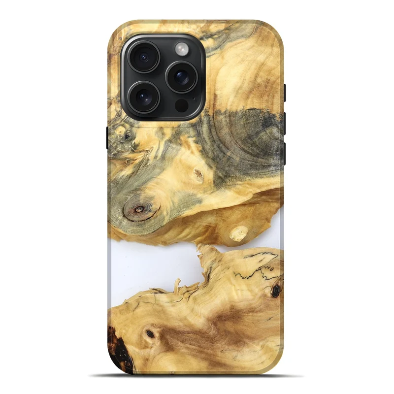 iPhone 16 Pro Max Wood Live Edge Phone Case - Charlee (Clear, 829830)
