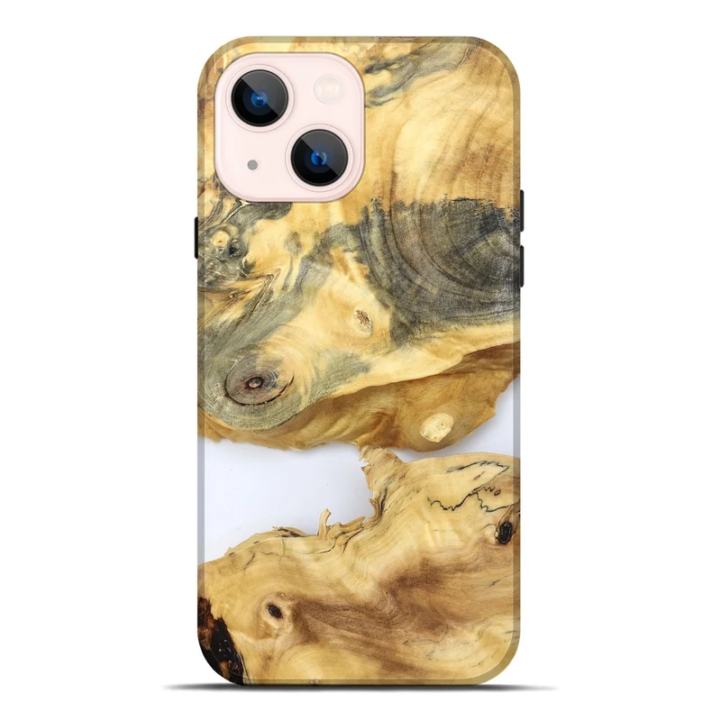 iPhone 14 Plus Wood Live Edge Phone Case - Charlee (Clear, 829830)