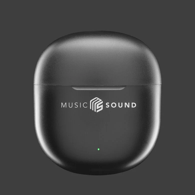 Music Sound Breeze Auricolare Bluetooth a capsula con case colorata