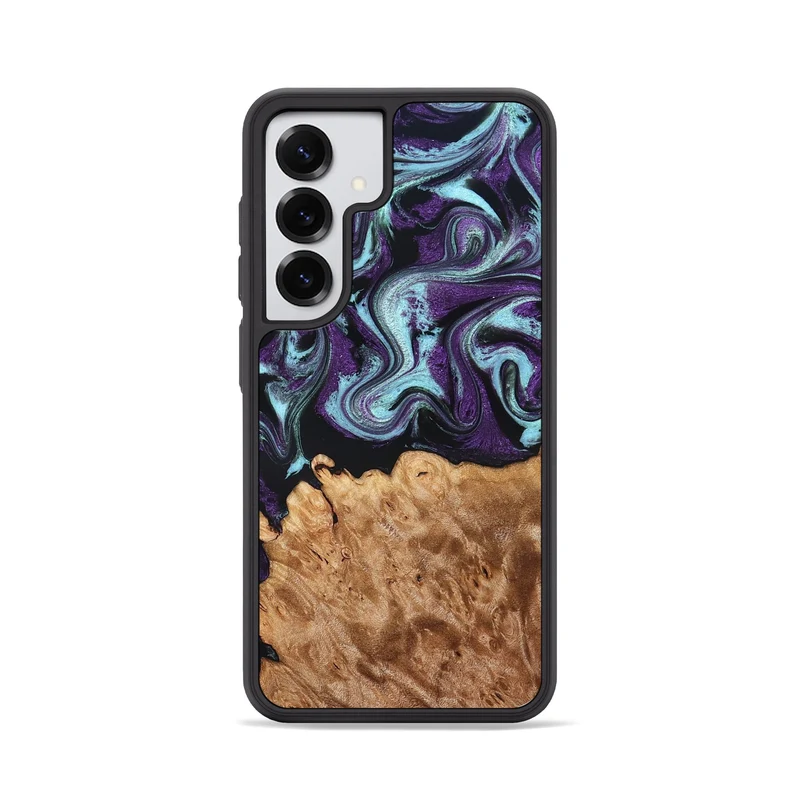 Galaxy S25 Wood Phone Case - Florida (Purple, 830018)
