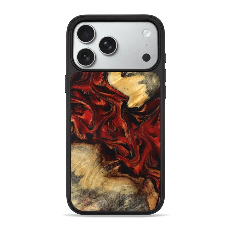 iPhone 18 Pro Max Wood Phone Case - Yadira (Red, 830037)