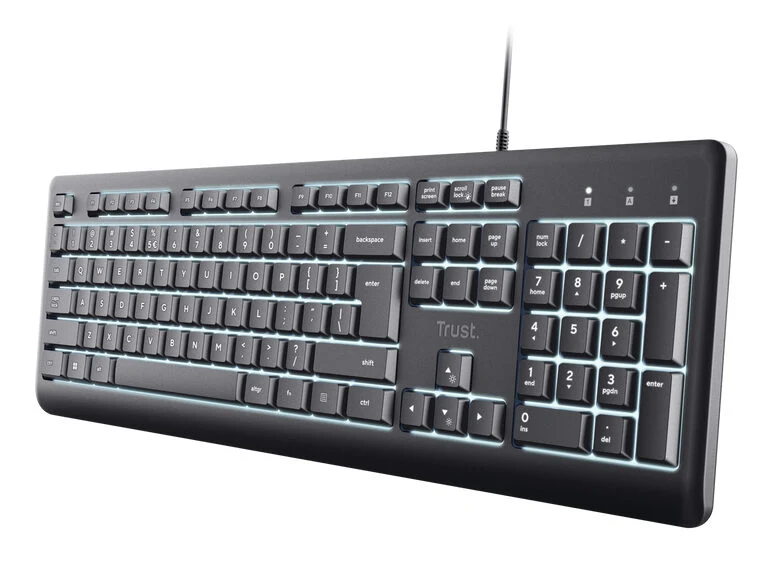 Trust Primo Beleuchtete tastiera Casa/ufficio USB QWERTY Italiano Nero