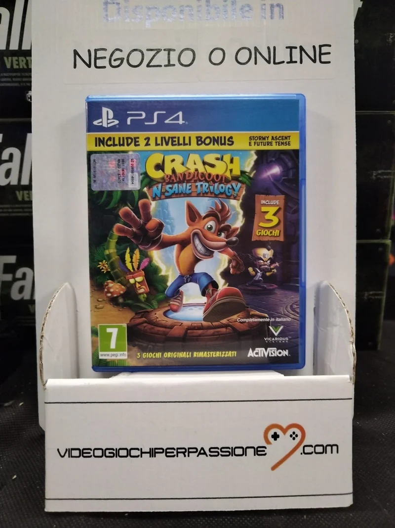 CRASH BANDICOOT N SANE TRILOGY PS4 (completamente in italiano)(usato garantito)
