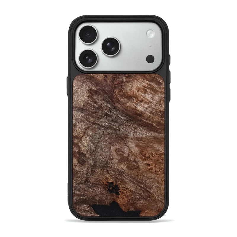 iPhone 18 Pro Max Wood Phone Case - Atharv (Wood Burl, 830024)