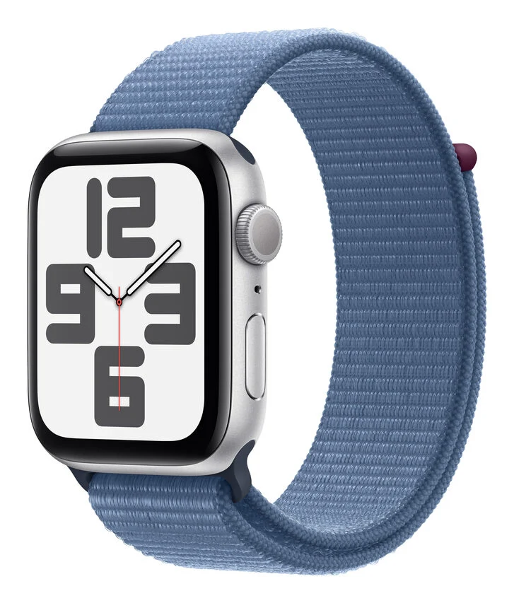 Apple Watch SE GPS Cassa 44mm in Alluminio con Cinturino Sport Loop Blu Inverno
