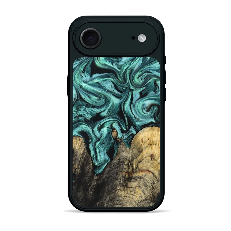 iPhone 17 Air Wood Phone Case - Omarion (Green, 829977)