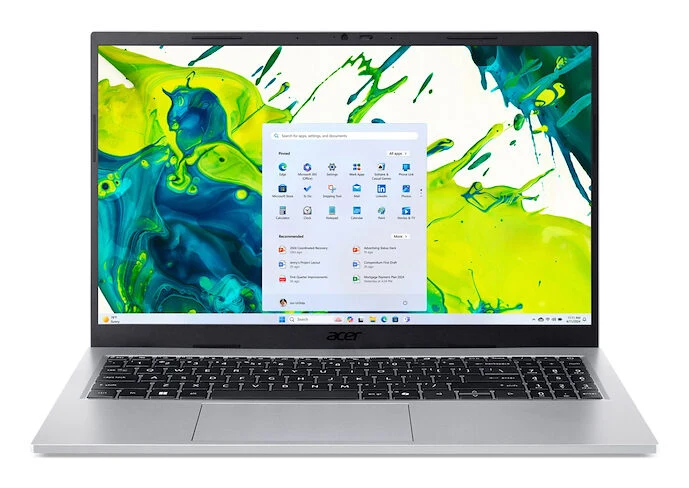 Acer Aspire Go 15 Intel Core 5 120U Computer portatile 39,6 cm (15.6") Full HD 16 GB DDR4-SDRAM 512 GB SSD Wi-Fi 6 (802.11ax) Windows 11 Home Italiano Argento