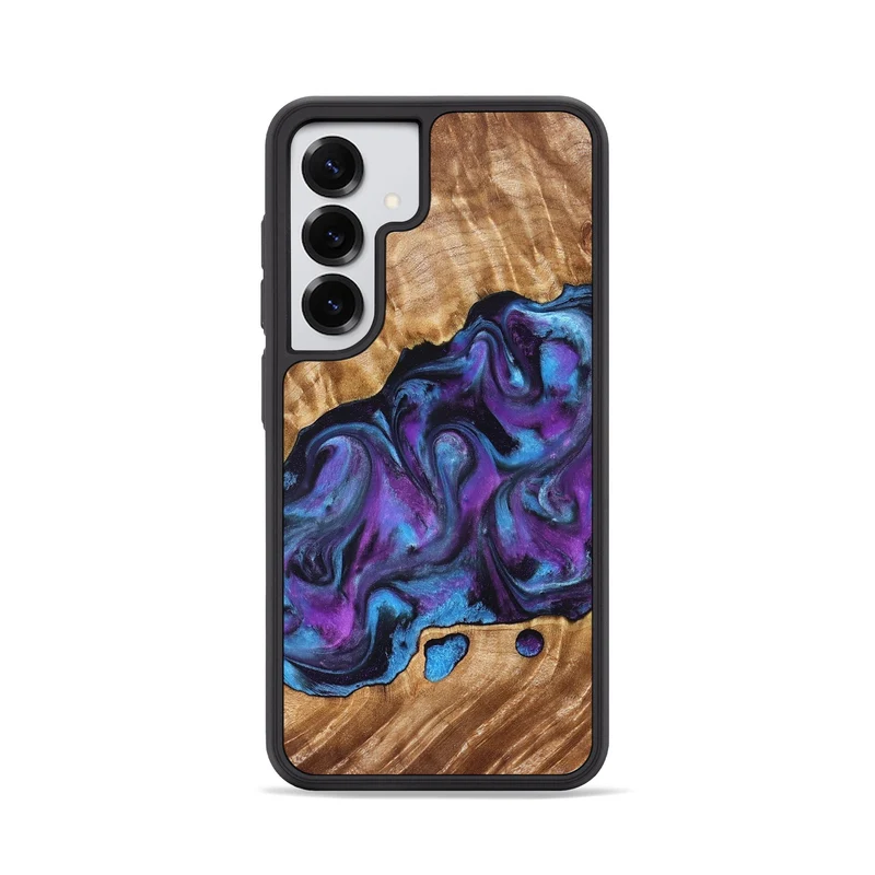 Galaxy S25 Wood Phone Case - Warren (Purple, 830013)