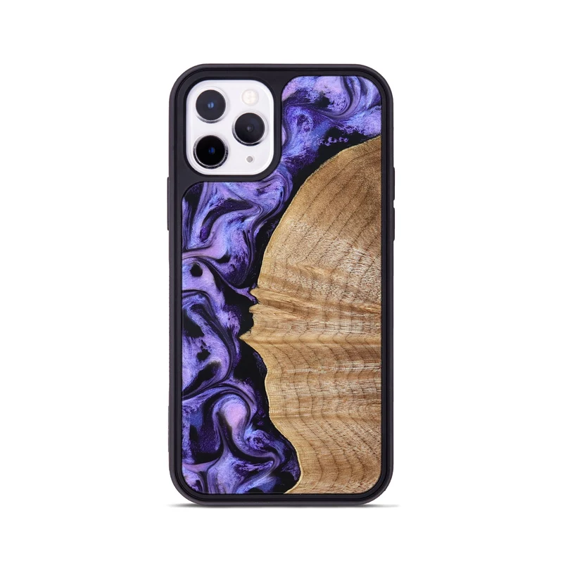 iPhone 11 Pro Wood Phone Case - Tillie (Purple, 830015)