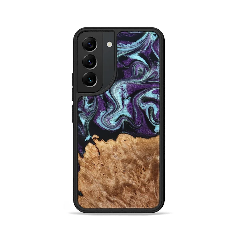 Galaxy S22 Wood Phone Case - Florida (Purple, 830018)