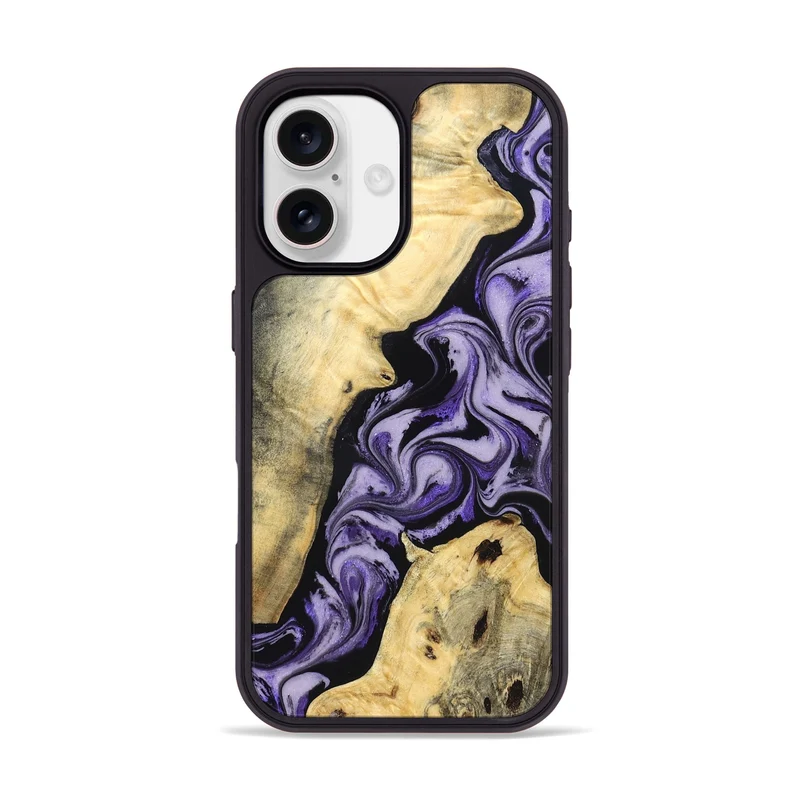 iPhone 17 Wood Phone Case - Sharon (Purple, 830016)