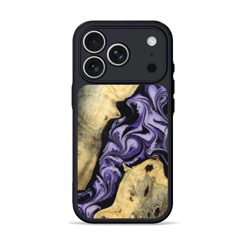 iPhone 17 Pro Wood Phone Case - Sharon (Purple, 830016)