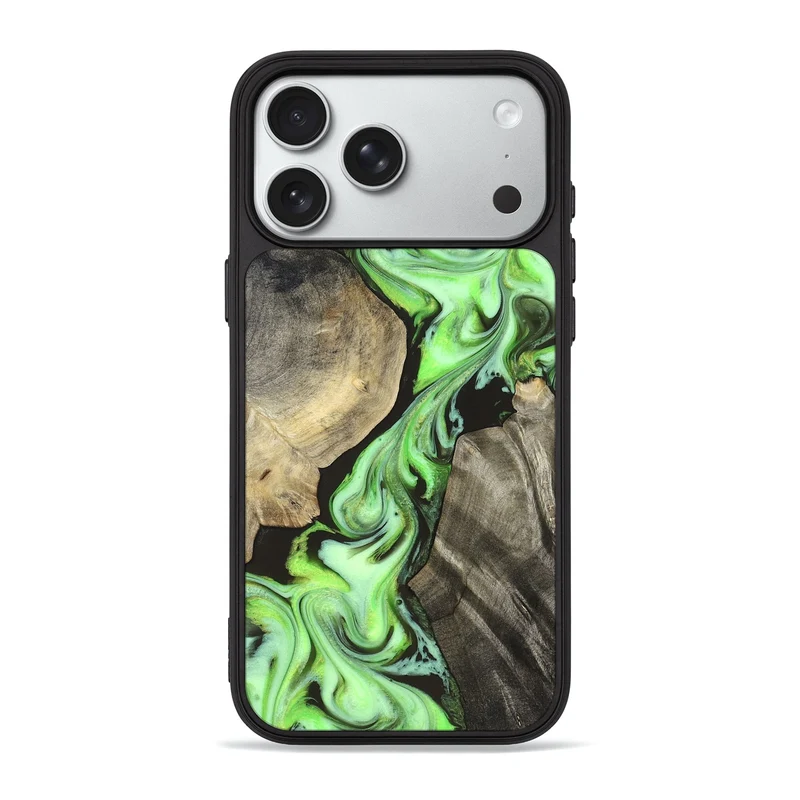 iPhone 18 Pro Max Wood Phone Case - Jasen (Neon, 829984)