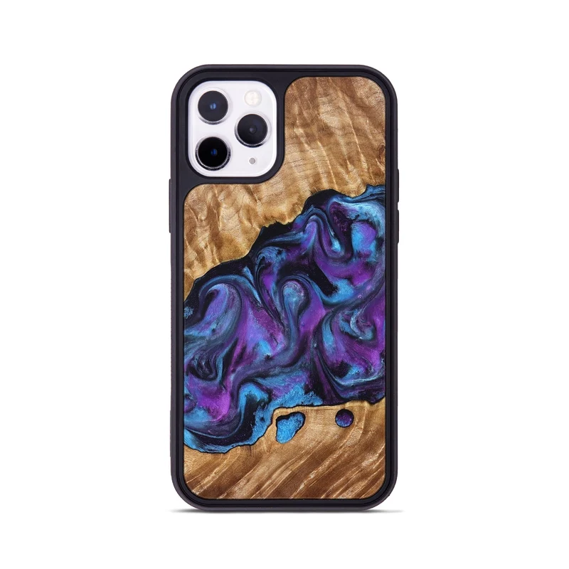 iPhone 11 Pro Wood Phone Case - Warren (Purple, 830013)