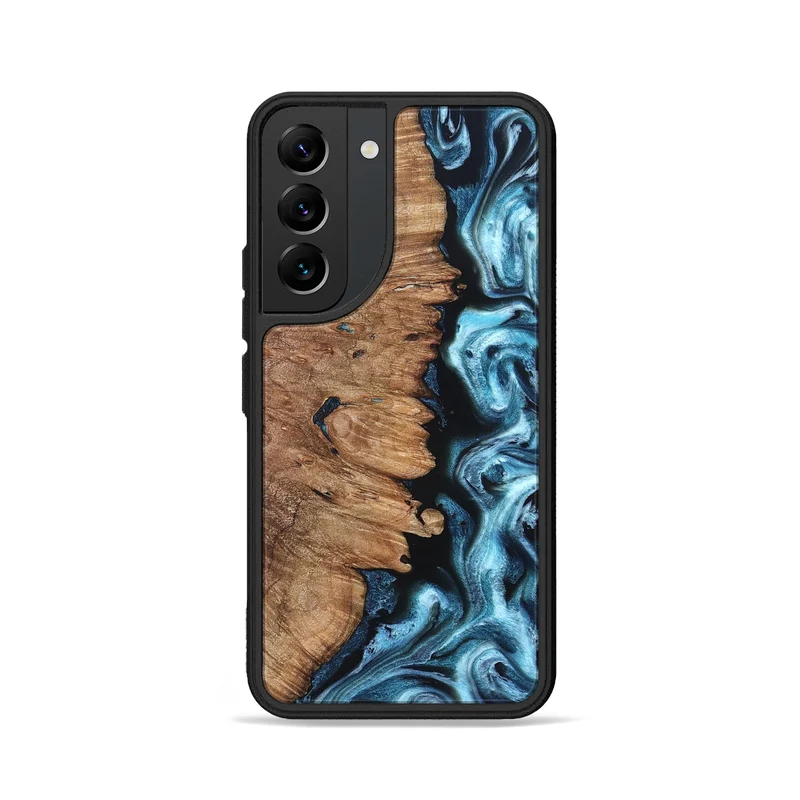 Galaxy S22 Wood Phone Case - Lavinia (Blue, 829988)