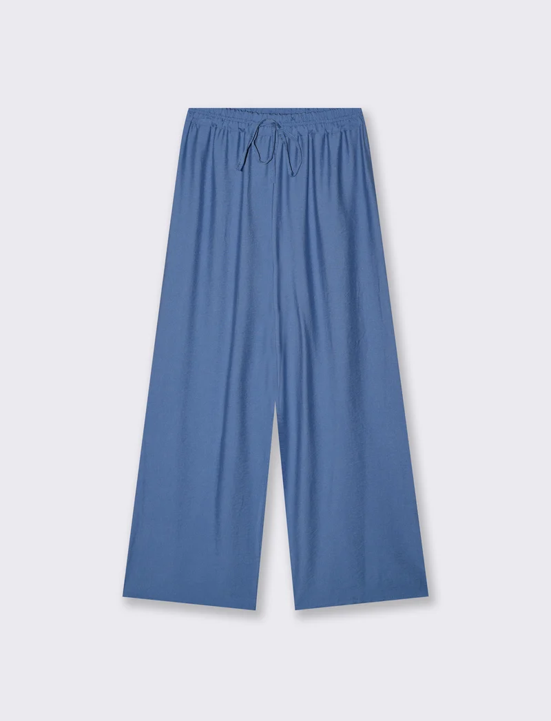 Pantaloni morbidi con elastico per lei - Denim