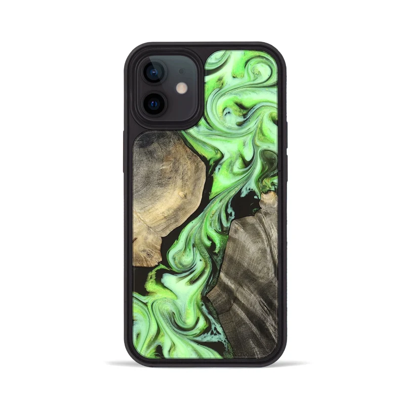 iPhone 12 Wood Phone Case - Jasen (Neon, 829984)