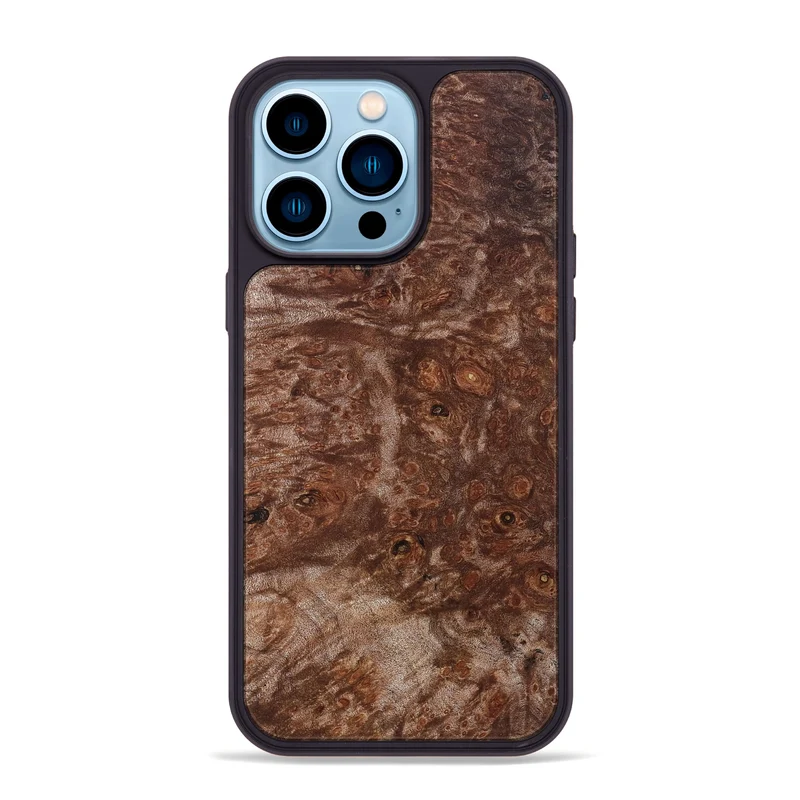 iPhone 14 Pro Max Wood Phone Case - Jacque (Wood Burl, 829992)