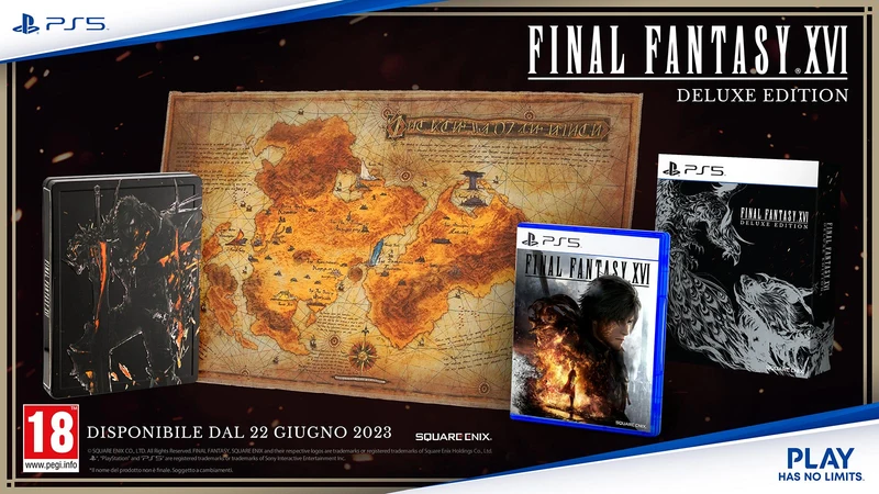 Final Fantasy XVI Deluxe Edition Playstation 5 Edizione Europea