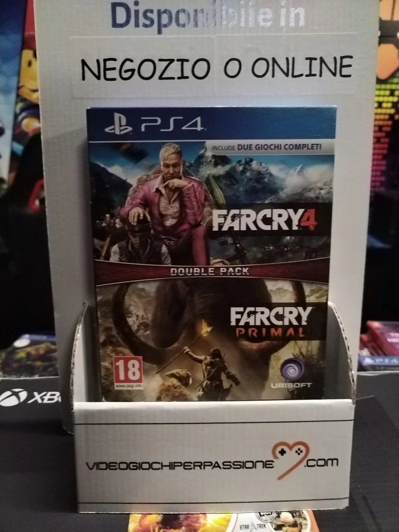 FARCRY 4 + FARCRY PRIMAL PS4 DUBLE PACK (versione italiana) (usato garantito)