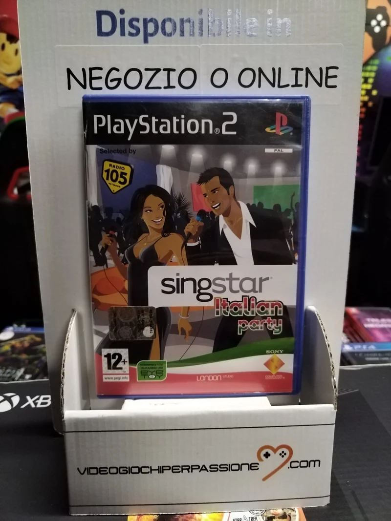 SING STAR ITALIAN PARTY PS2 (usato)versione italiana