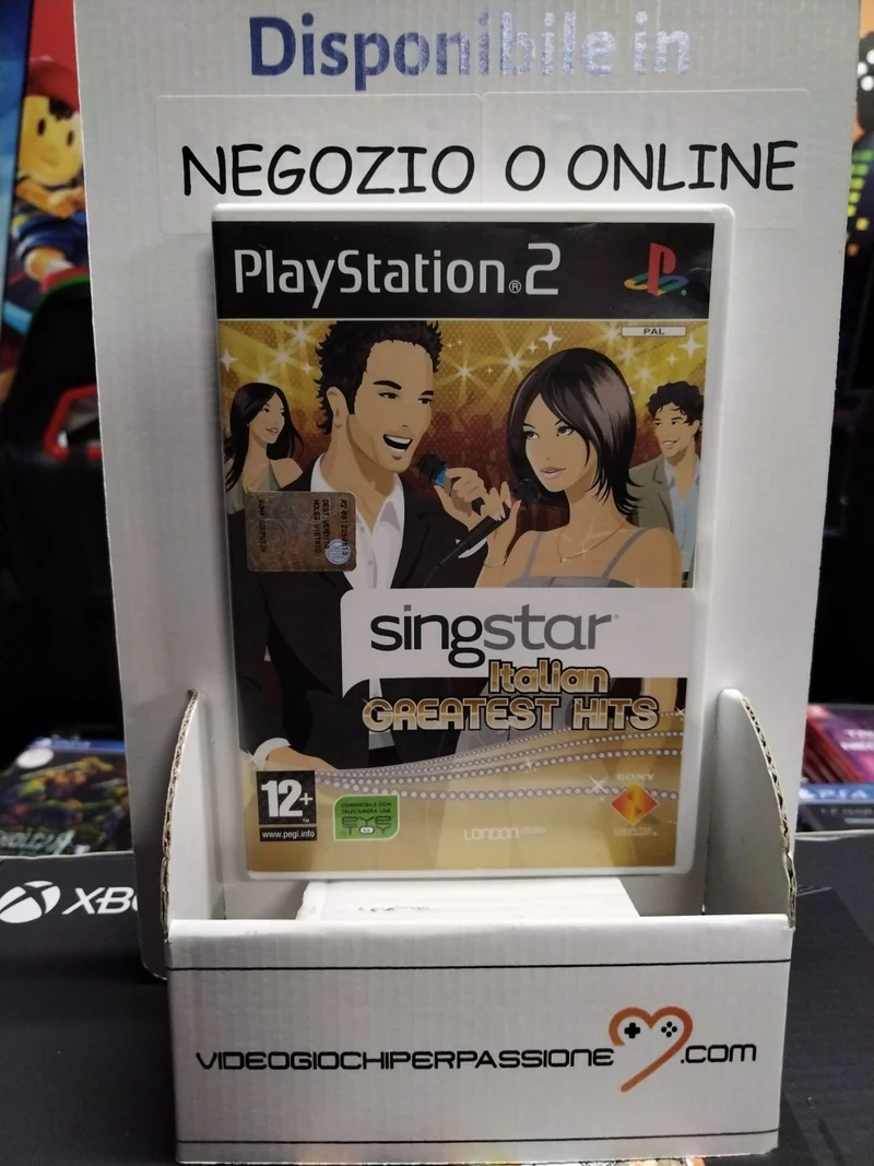 SING STAR ITALIAN GREATEST HITS PS2 (usato)versione italiana