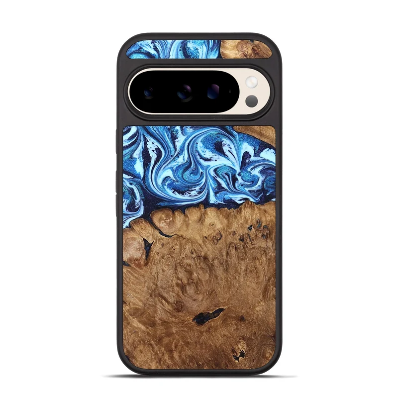 Pixel 10 Pro Wood Phone Case - Manila (Blue, 829952)