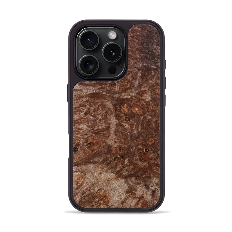 iPhone 16 Pro Wood Phone Case - Jacque (Wood Burl, 829992)