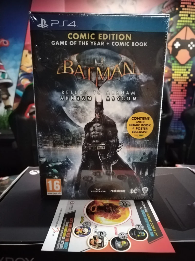 BATMAN ARKHAM ASYLUM RETURN TO ARKHAM PS4 -GAME OF THE YEAR+ COMIC BOOK