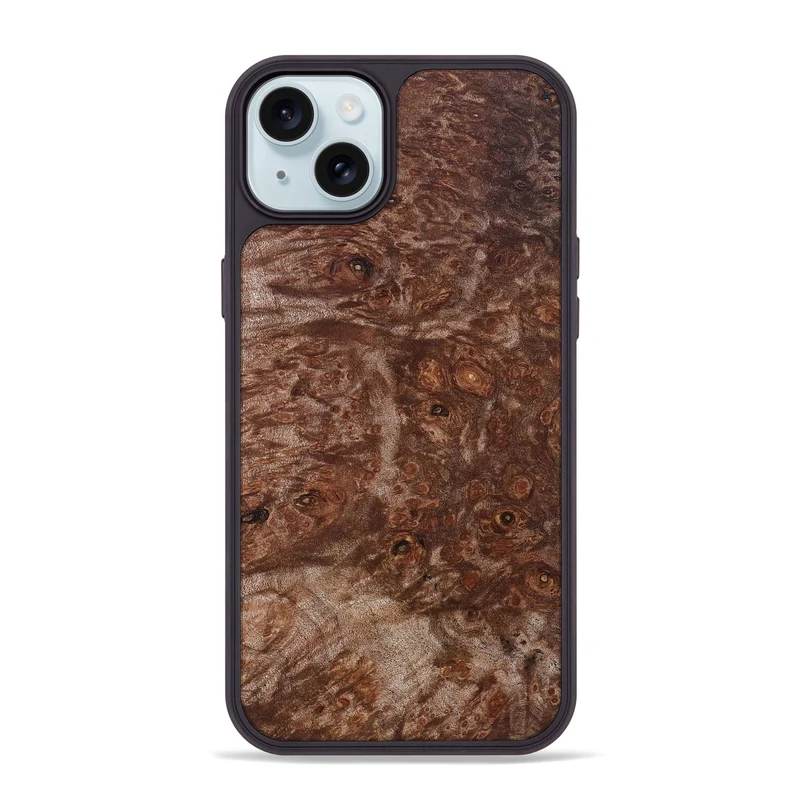 iPhone 15 Plus Wood Phone Case - Jacque (Wood Burl, 829992)
