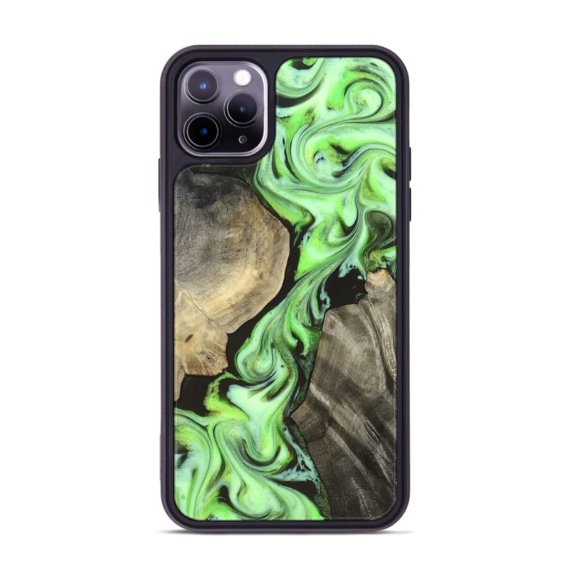 iPhone 11 Pro Max Wood Phone Case - Jasen (Neon, 829984)
