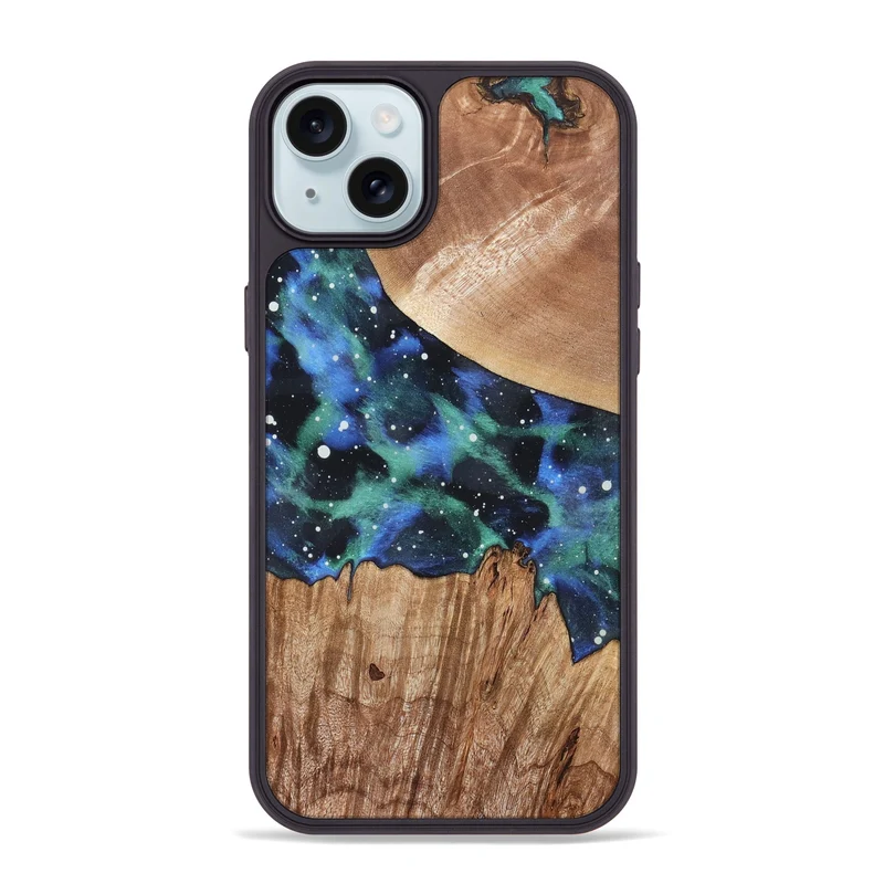 iPhone 15 Plus Wood Phone Case - Kelsea (Cosmos, 829878)