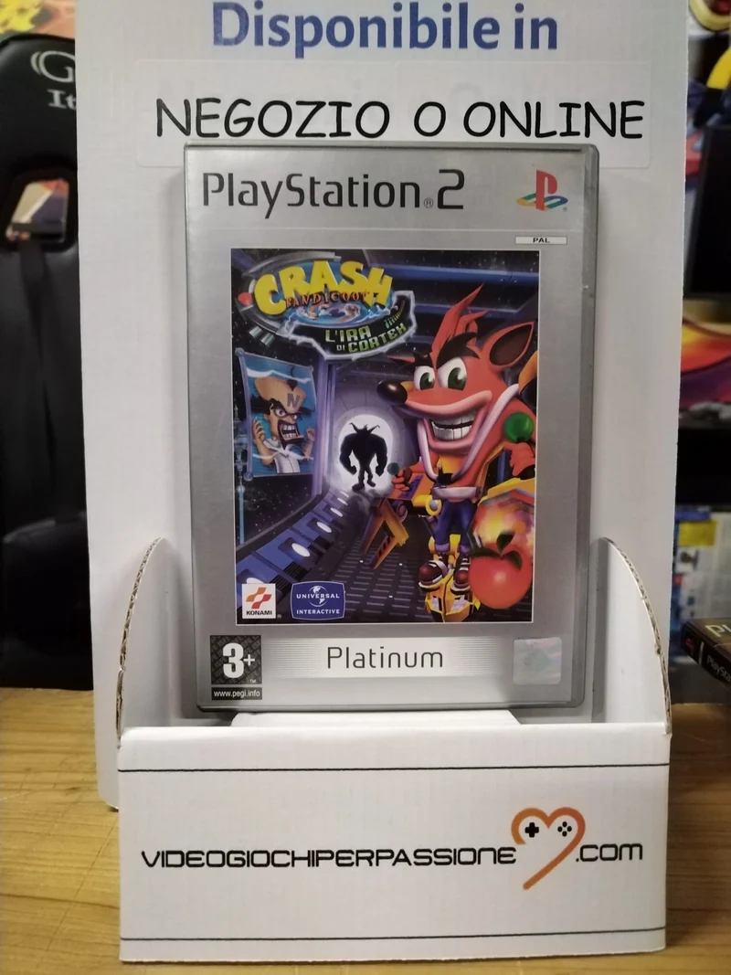 CRASH BANDICOOT L'IRA DI CORTEX PS2 (usato garantito)(versione italiana)