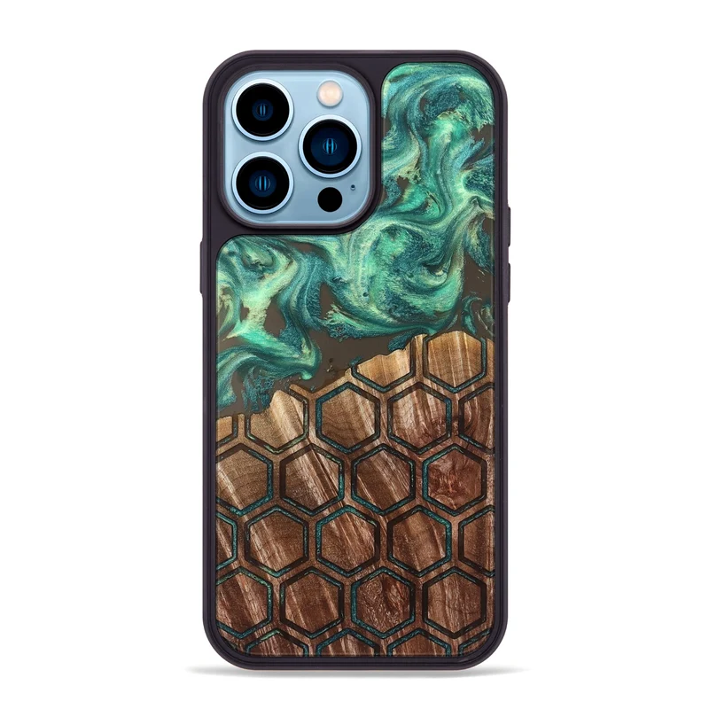 iPhone 14 Pro Max Wood Phone Case - Duncan (Pattern, 829967)