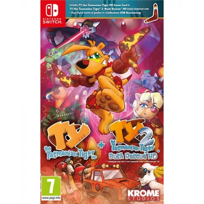 TY The Tasmania Tiger HD + TY The Tasmania Tiger HD 2: Bush Rescue HD Bundle - Nintendo Switch