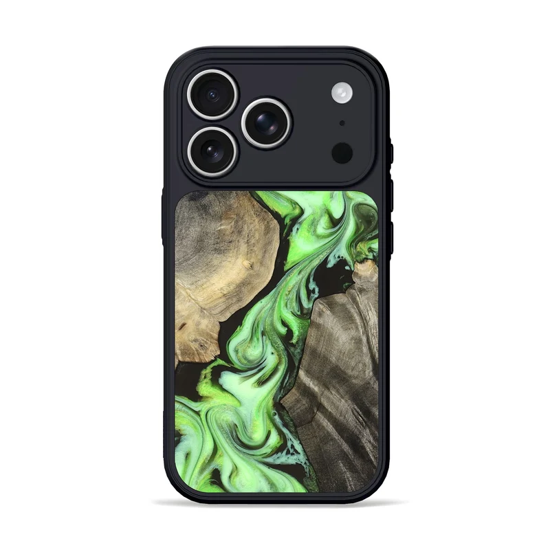 iPhone 17 Pro Wood Phone Case - Jasen (Neon, 829984)
