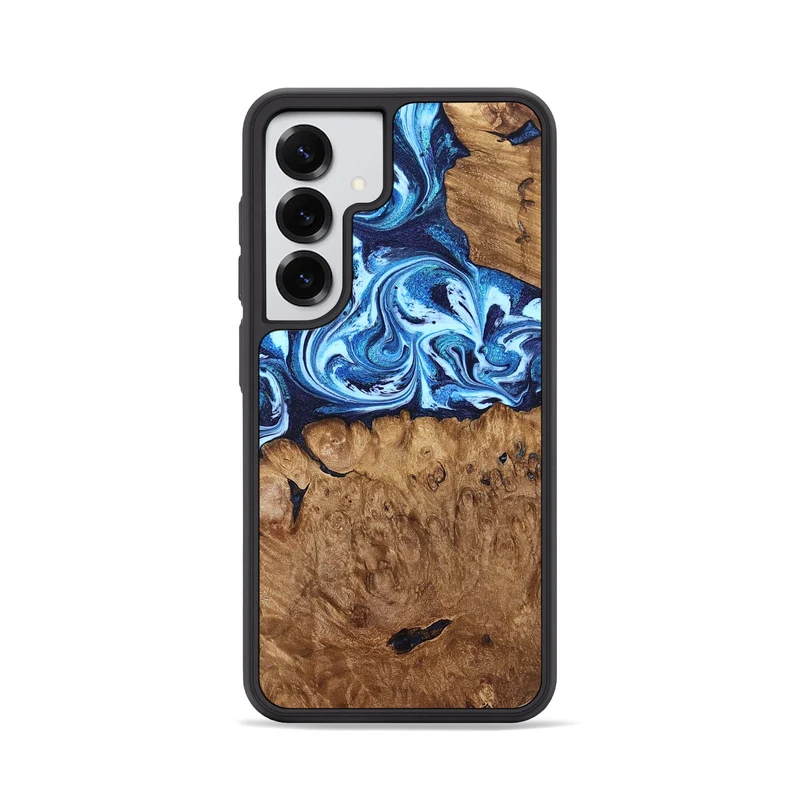 Galaxy S25 Wood Phone Case - Manila (Blue, 829952)