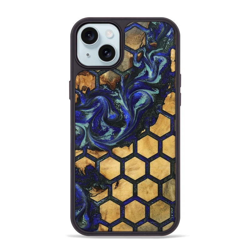 iPhone 15 Plus Wood Phone Case - Alonza (Pattern, 829966)
