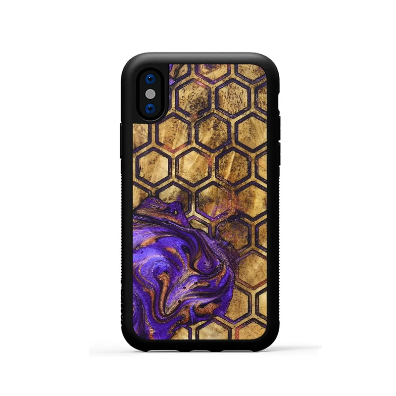 iPhone Xs Wood Phone Case - Arlet (Pattern, 829960)