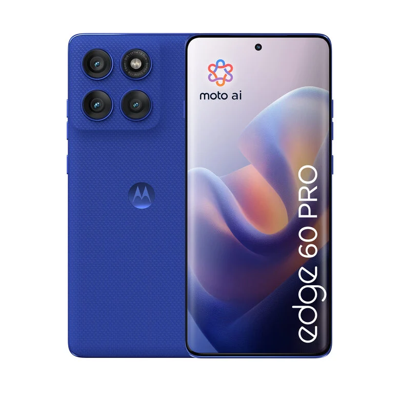 Motorola edge 60 pro con Moto AI (12/512GB, Fotocamera 50+50+10MP, selfie 50MP, Display 6.67" pOLED 120Hz, MediaTek Dimensity 8350, batteria 6000mAh, ricarica 90W, Android 15), PANTONE Dazzl