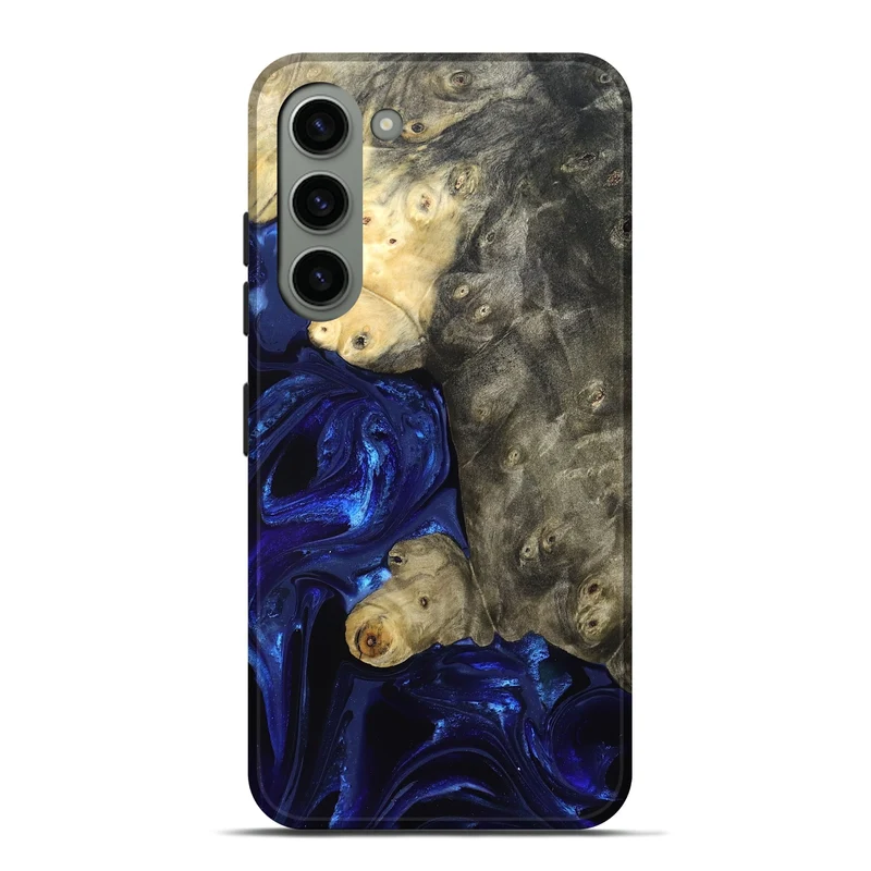 Galaxy S23 Plus Wood Live Edge Phone Case - Paige (Blue, 829854)