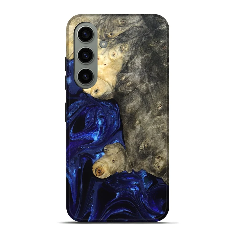 Galaxy S24 Plus Wood Live Edge Phone Case - Paige (Blue, 829854)
