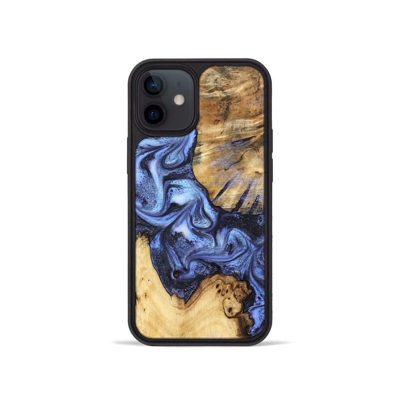 iPhone 12 mini Wood Phone Case - Nala (Blue, 829953)